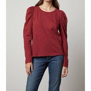 Velvet by Graham & Spencer Burgundy Long Sleeve Top